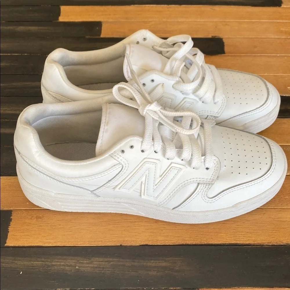 New Balance Boy’s  Sneakers White Grey Green Youth Size 7 GS GSB4803W T-12